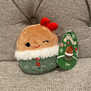NWT! 3.5” Gina the Gingerbread Squishmallow  squishmallows plush toys christmas